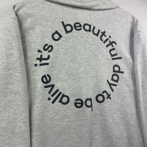 Whitney Simmons Alive 1/4 zip gray sweatshirt Size Medium - Picture 7 of 8